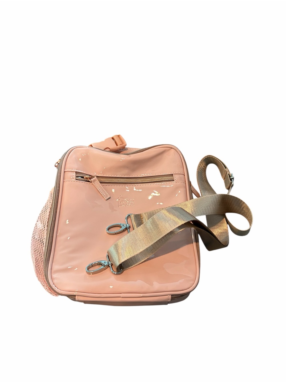 Insulated Pink Lunch Bag with Crossbody Strap or Top Handle - Picture 2 of 4